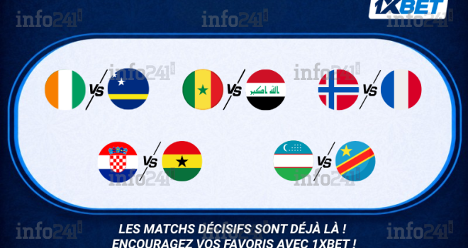 Le grand football entre dans la phase décisive de la phase de groupes&nbsp;: 1xBet présente les affiches phares de la troisième journée du Tournoi planétaire