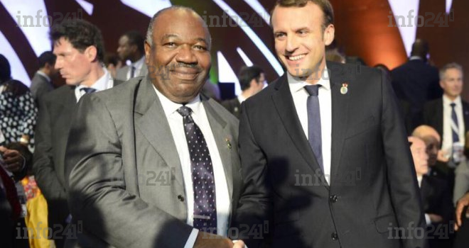 Ali Bongo s’offre enfin un &laquo;&nbsp;selfie&nbsp;&raquo; parfait avec Emmanuel Macron