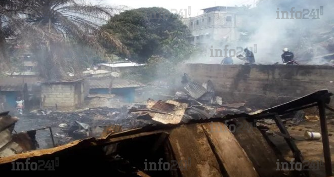 Libreville : Plusieurs familles gabonaises à la belle étoile après un violent incendie à Rio