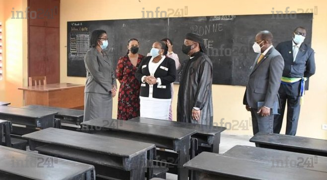 Ali Bongo en visite d’inspection dans deux écoles à quelques jours de la rentrée scolaire